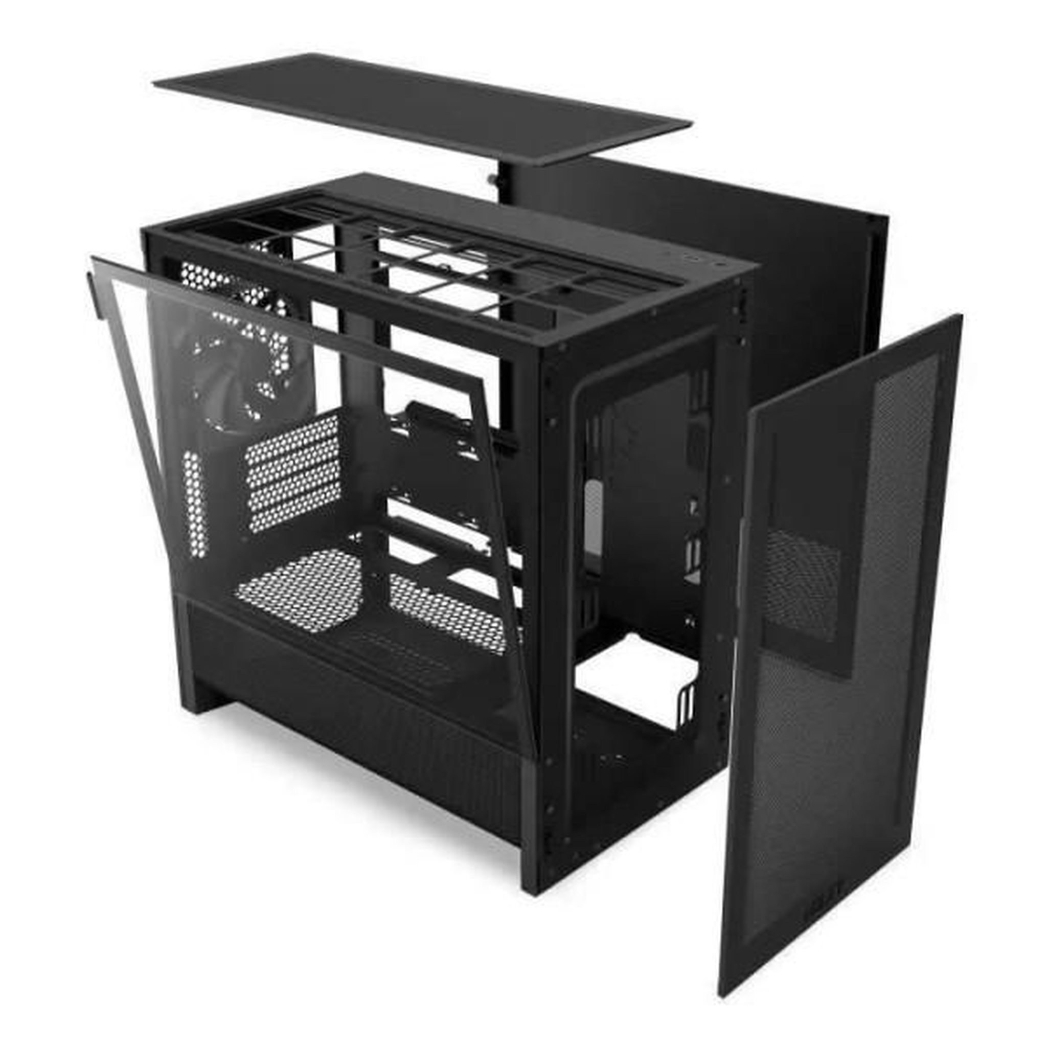 Voir la diapositive 2 : NZXT Boitier moyen-tour micro-atx - nzxt - h3 flow - airflow remarquable - noir - cc-h31fb-01