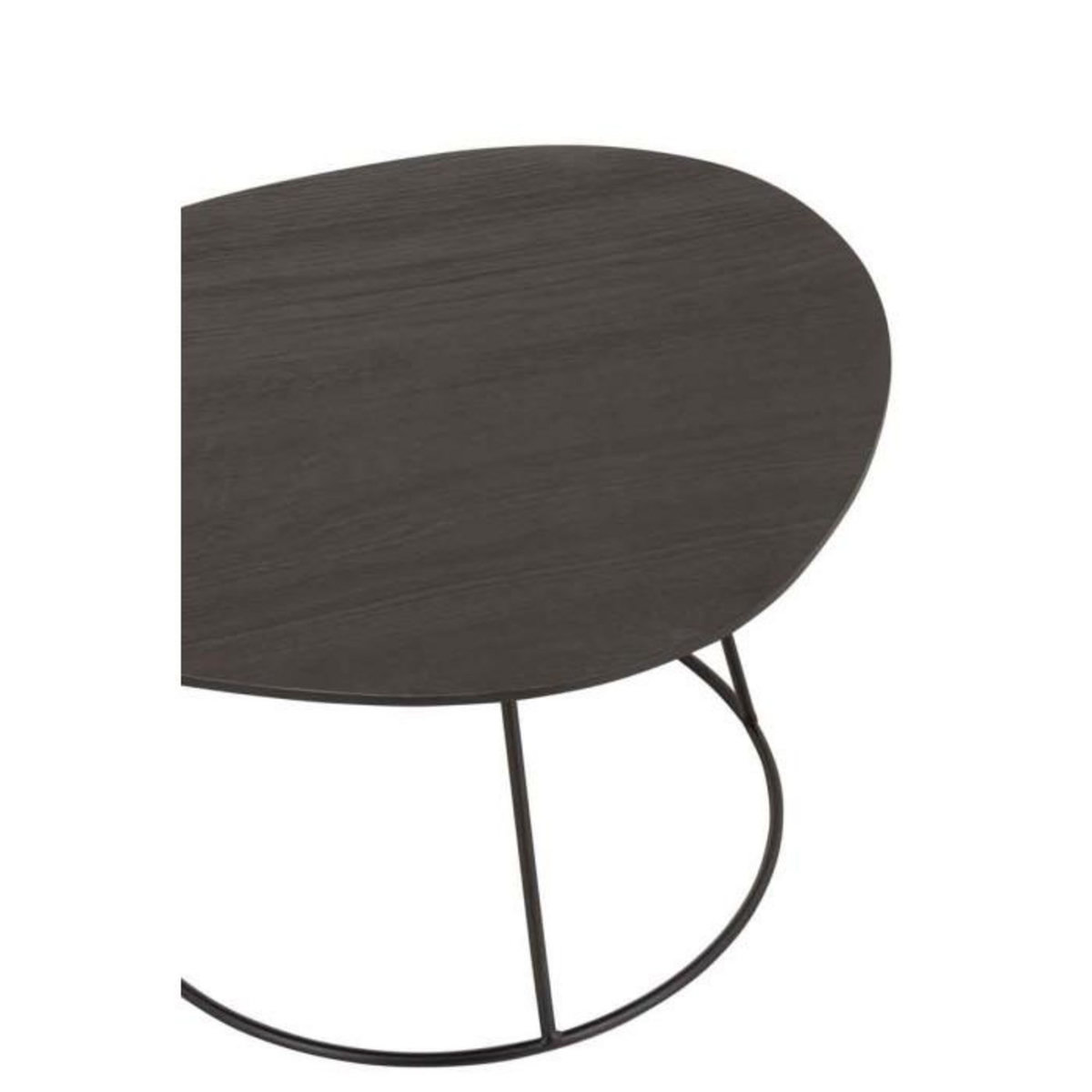 Paris Prix Table d'Appoint Design  Mesla  60cm Marron Foncé