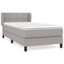 Voir la diapositive 2 : VIDAXL Sommier a lattes de lit avec matelas Gris clair 80x200 cm Tissu