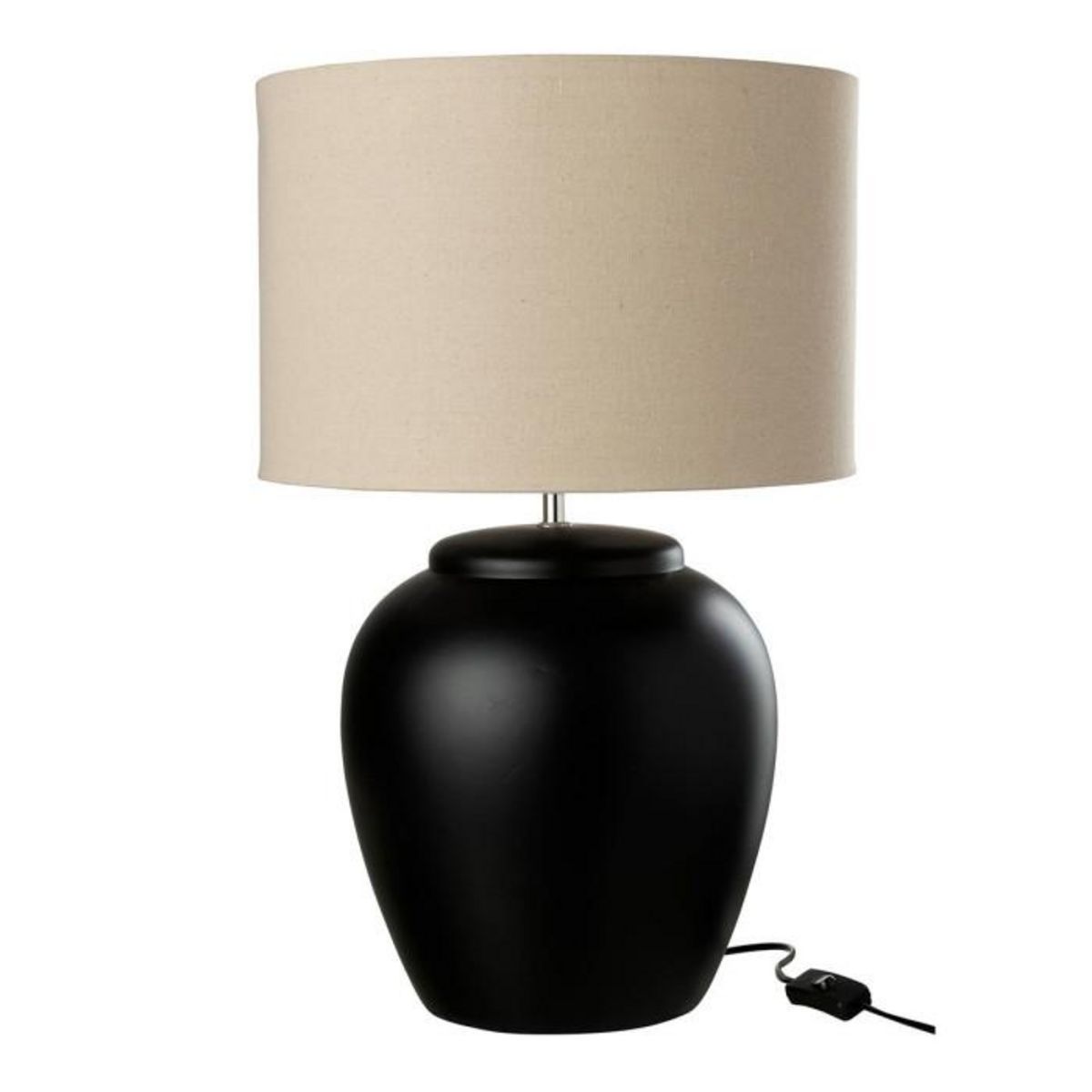 Paris Prix Lampe à Poser en Céramique  Méli  62cm Noir