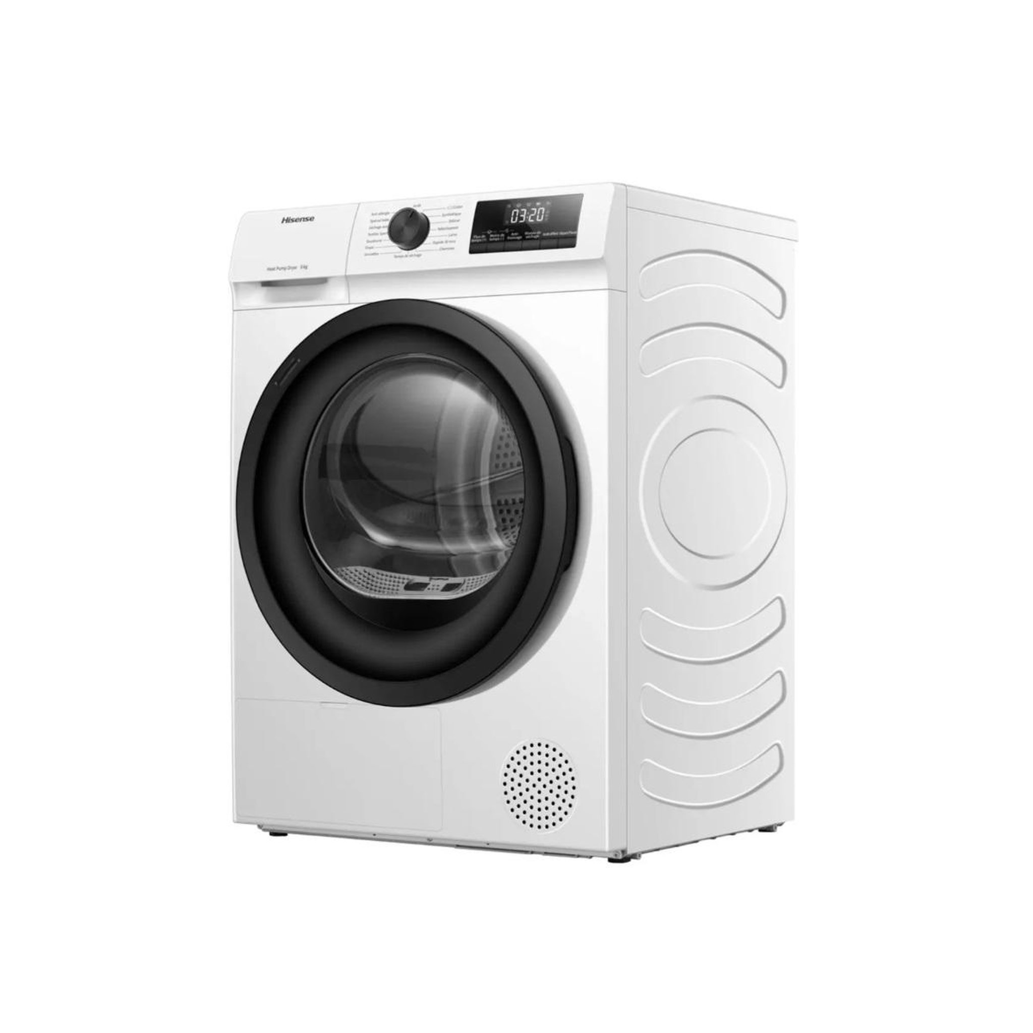 Voir la diapositive 4 : Hisense Sèche-linge pompe à chaleur 60cm 8kg - dhqe802u