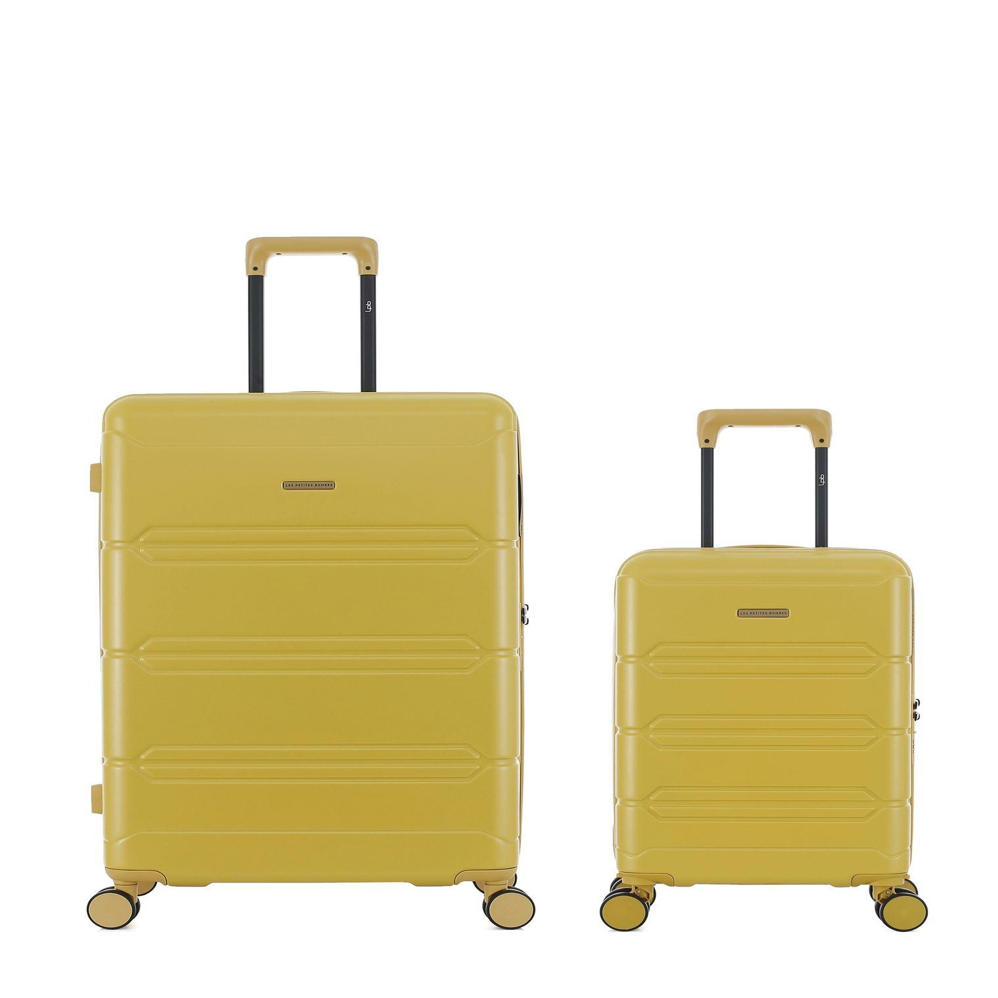 LES P'TITES BOMBES LPB Lot de 2 Valises Rigides Grand Format et Cabine XS LYNDA
