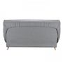 Voir la diapositive 5 : BULTEX COMFORT BULTEX Clic clac 3 places - Tissu gris - Made in France - L 192 x P 95 x H 101 - MONA