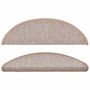 Voir la diapositive 4 : VIDAXL Tapis d'escalier 10 pcs 56x17x3 cm Marron clair
