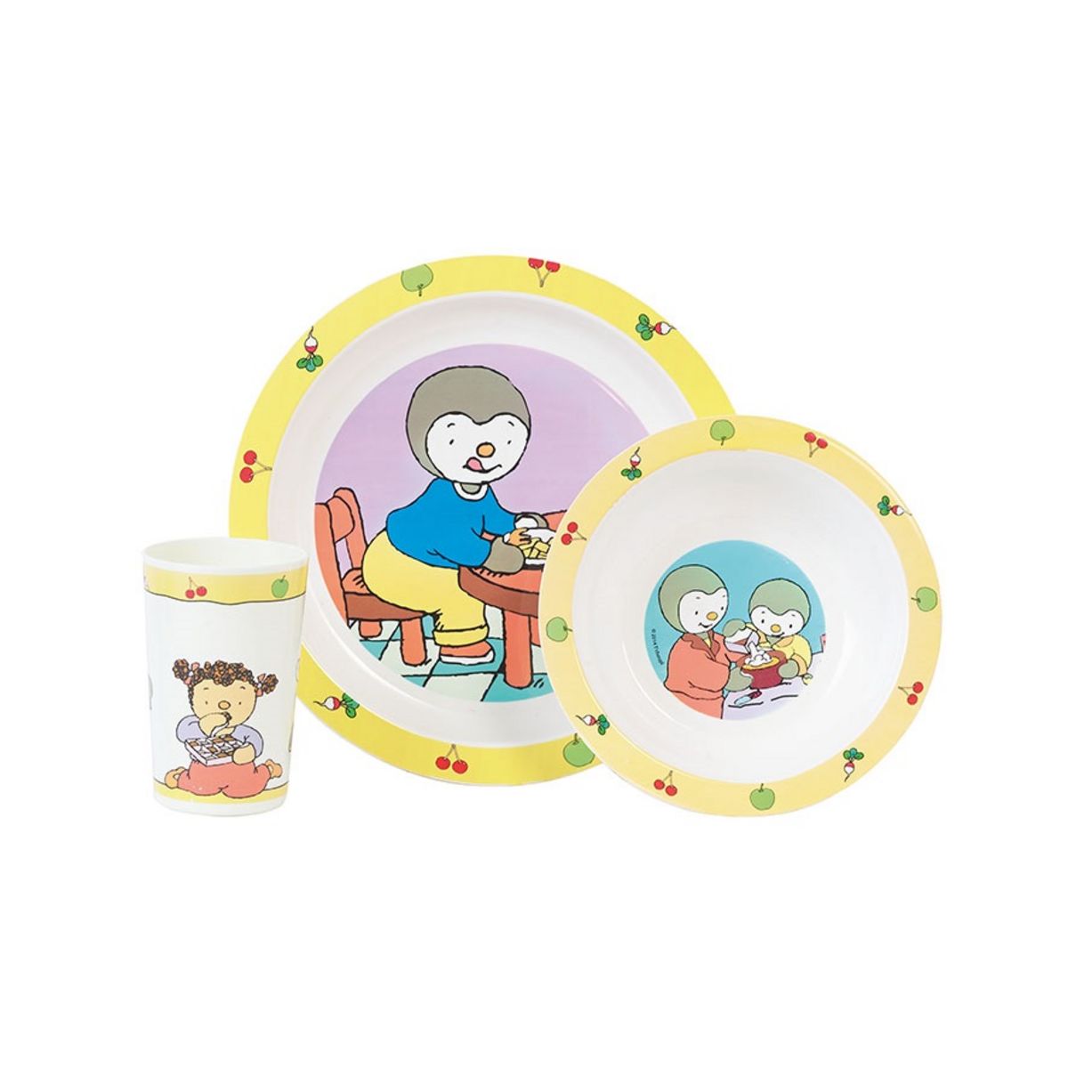 FUN HOUSE T'choupi ensemble repas 3 pièces en coffret