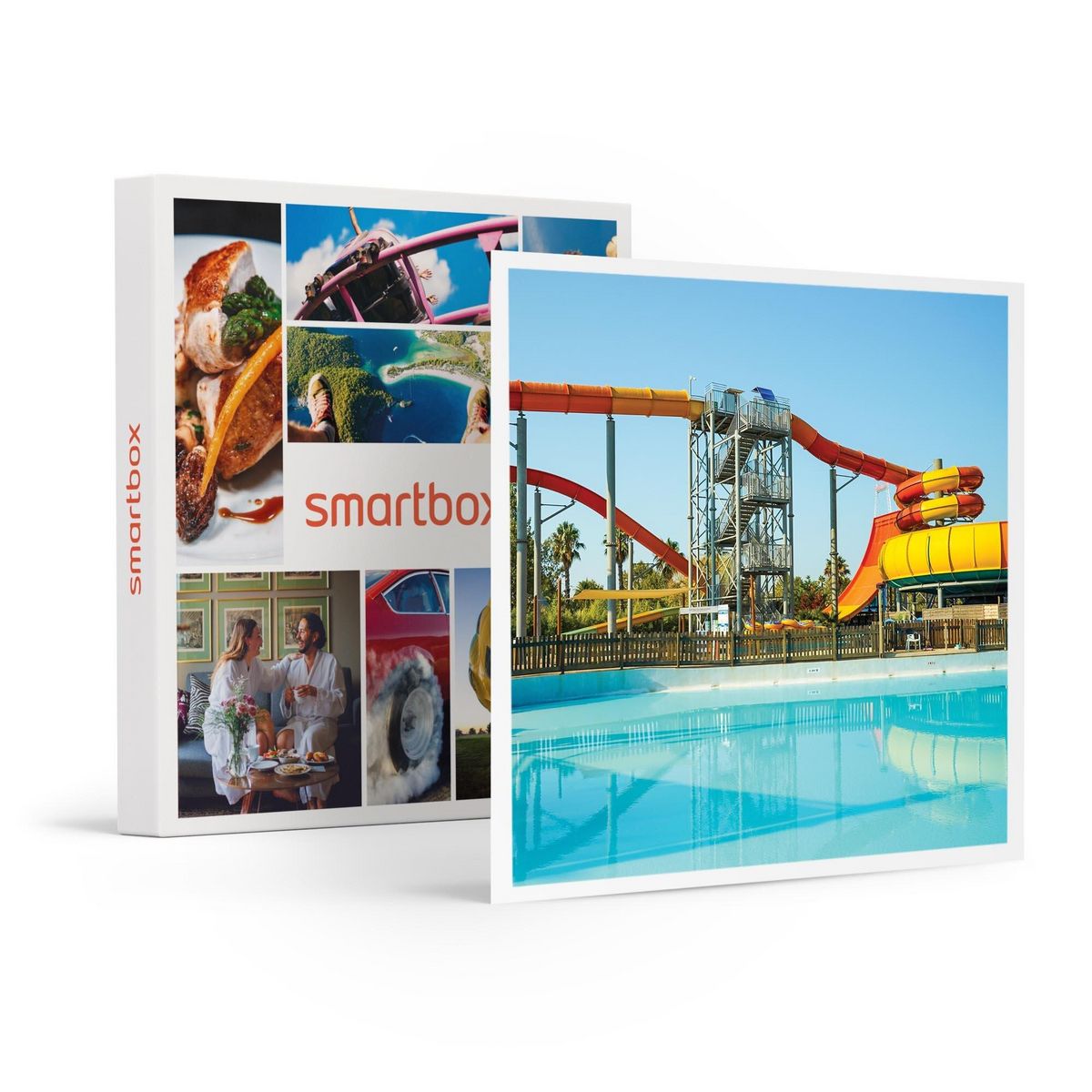 Smartbox Journée en famille à Aquasplash d'Antibes pour 2 adultes et 1 enfant - Coffret Cadeau Sport & Aventure