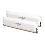 Voir la diapositive 2 : Crucial CRUCIAL Mémoire RAM DDR5 PRO - Overclocking Edition - Kit 64GB (2 x 32GO) - 6000 MT/s - CL40 - UDIMM - Blanc