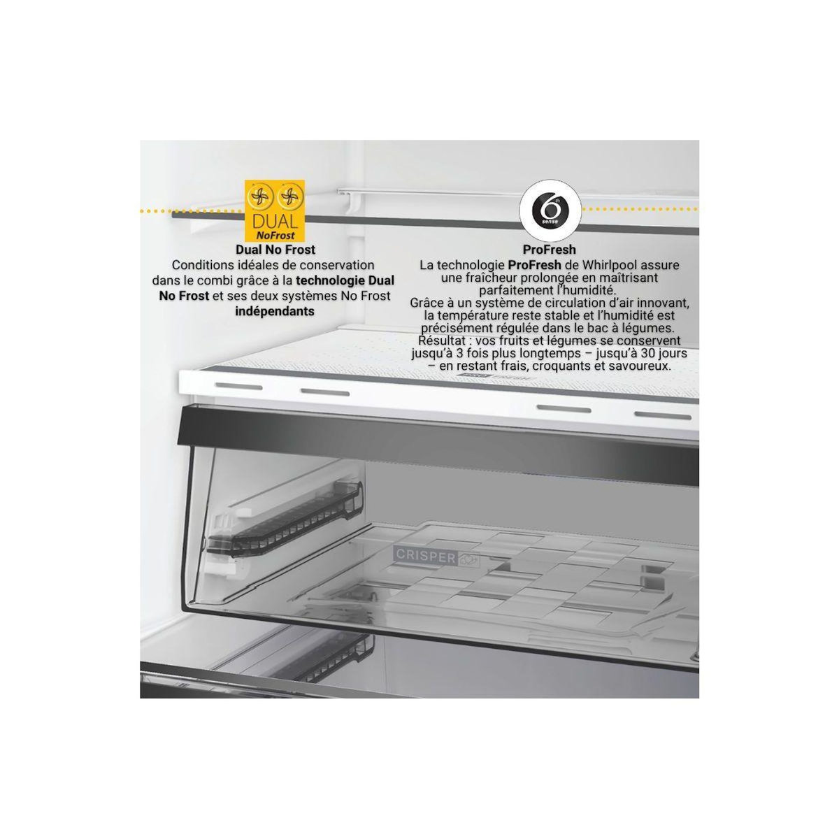 Whirlpool Réfrigérateur combiné WHK26363XBR5E