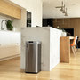 Voir la diapositive 2 : Kitchen move Poubelle de cuisine automatique SILVERLAKE Argent Acier inoxydable 70L