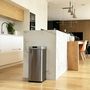 Voir la diapositive 2 : Kitchen move Poubelle de cuisine automatique SILVERLAKE Argent Acier inoxydable 70 L