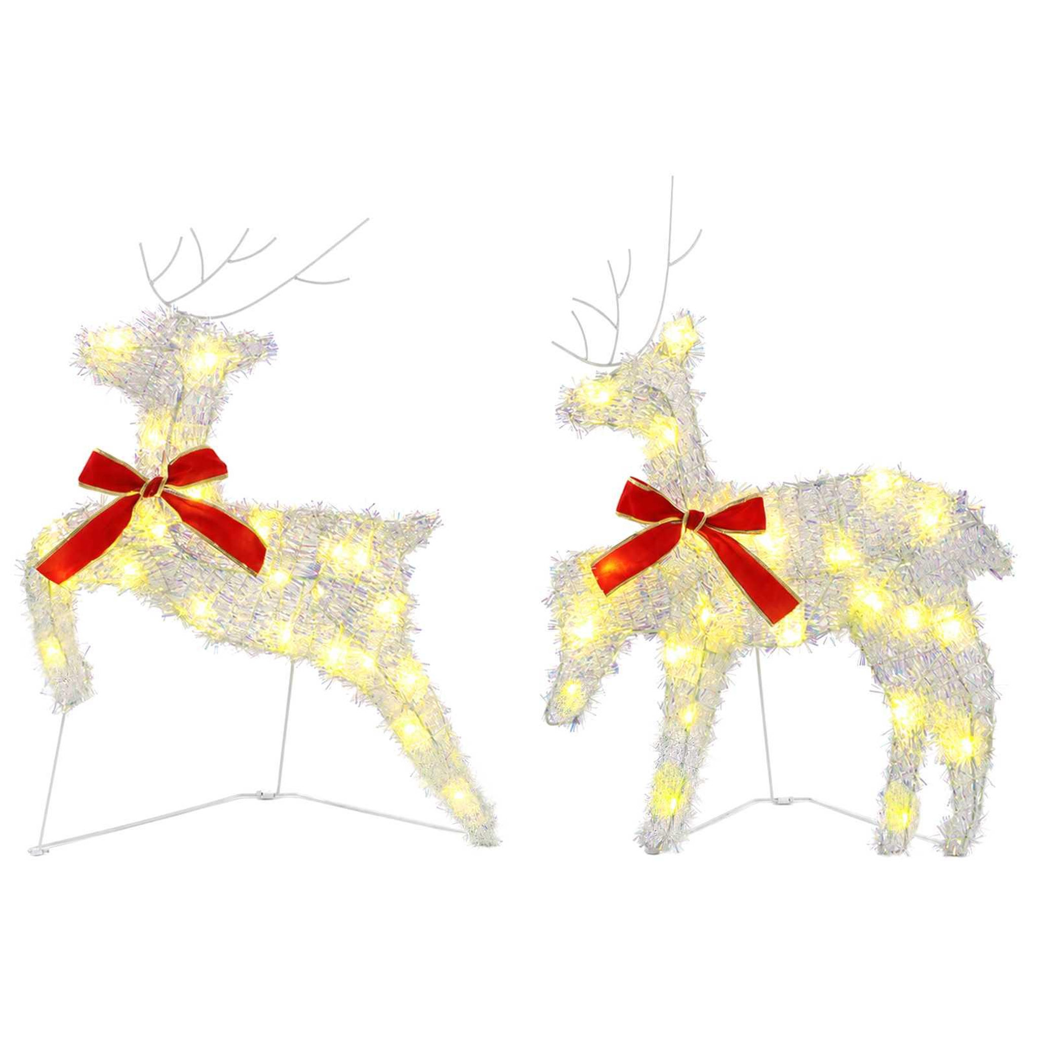 Voir la diapositive 6 : VIDAXL Renne de Noël avec traîneau 7 pc 140 LED Blanc chaud