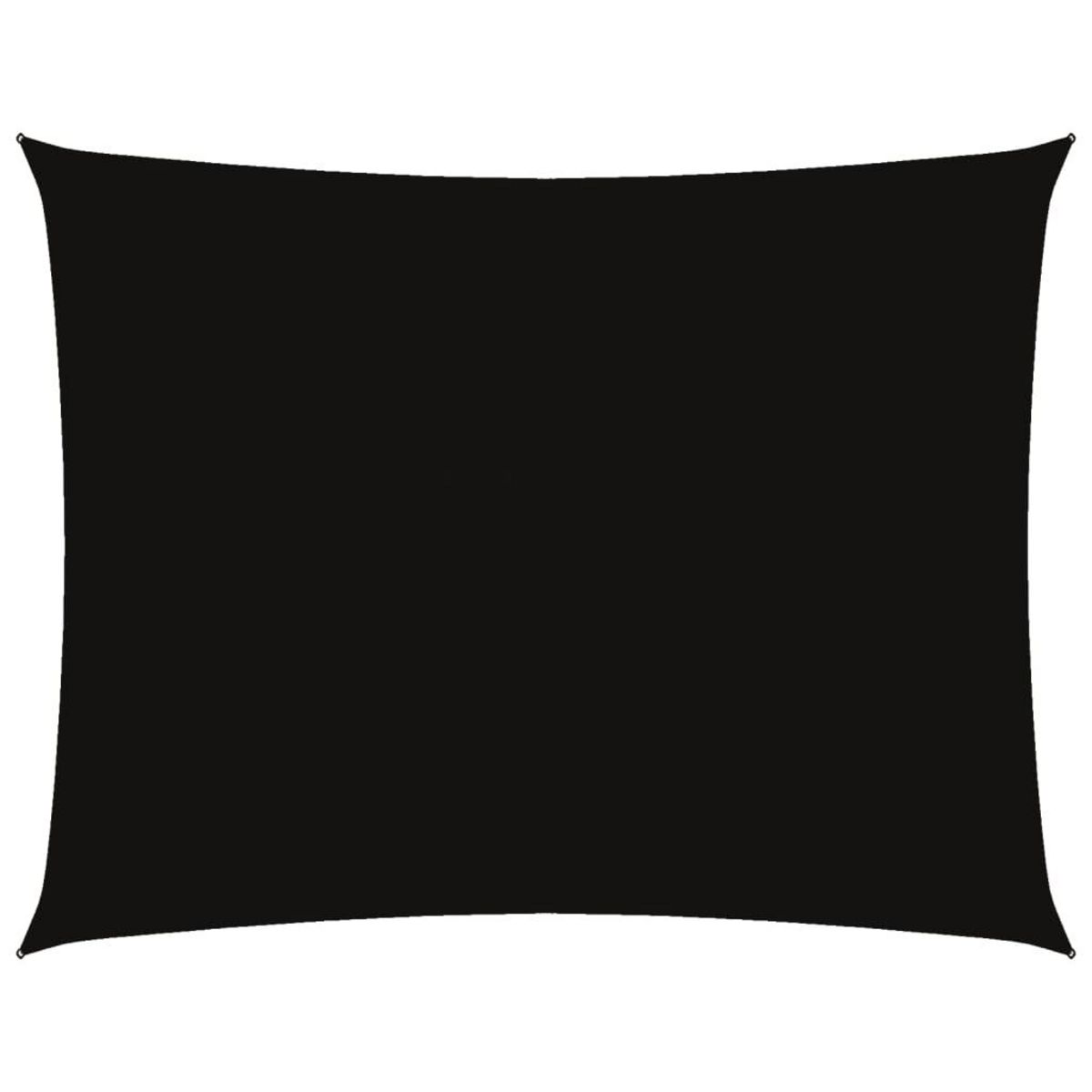 VIDAXL Voile de parasol tissu oxford rectangulaire 3,5x4,5 m noir