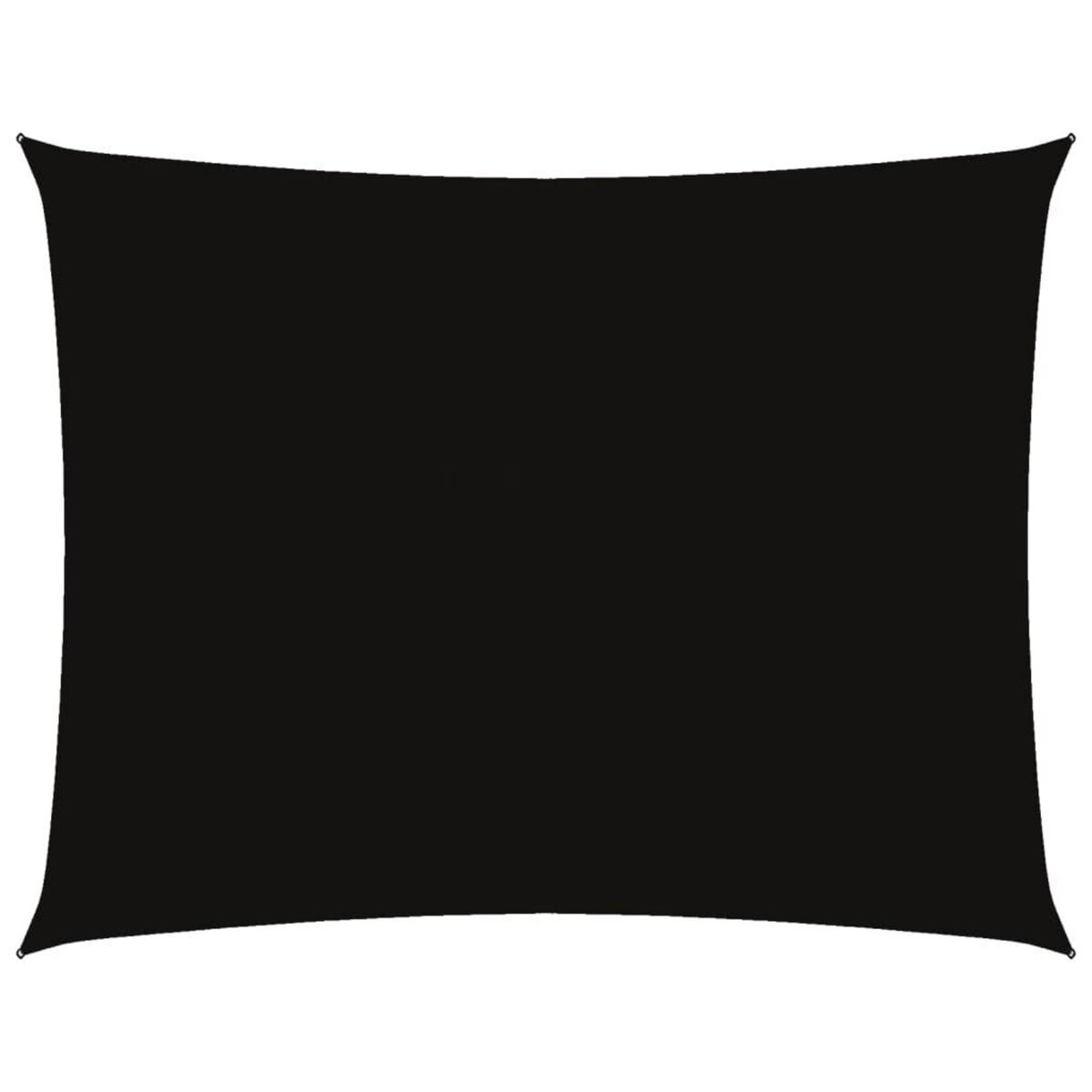 VIDAXL Voile de parasol tissu oxford rectangulaire 3,5x4,5 m noir