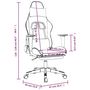 Voir la diapositive 6 : VIDAXL Chaise de jeu de massage et repose-pied Noir dore Similicuir
