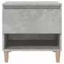 VIDAXL Table de chevet Gris beton 50x46x50 cm Bois d'ingenierie