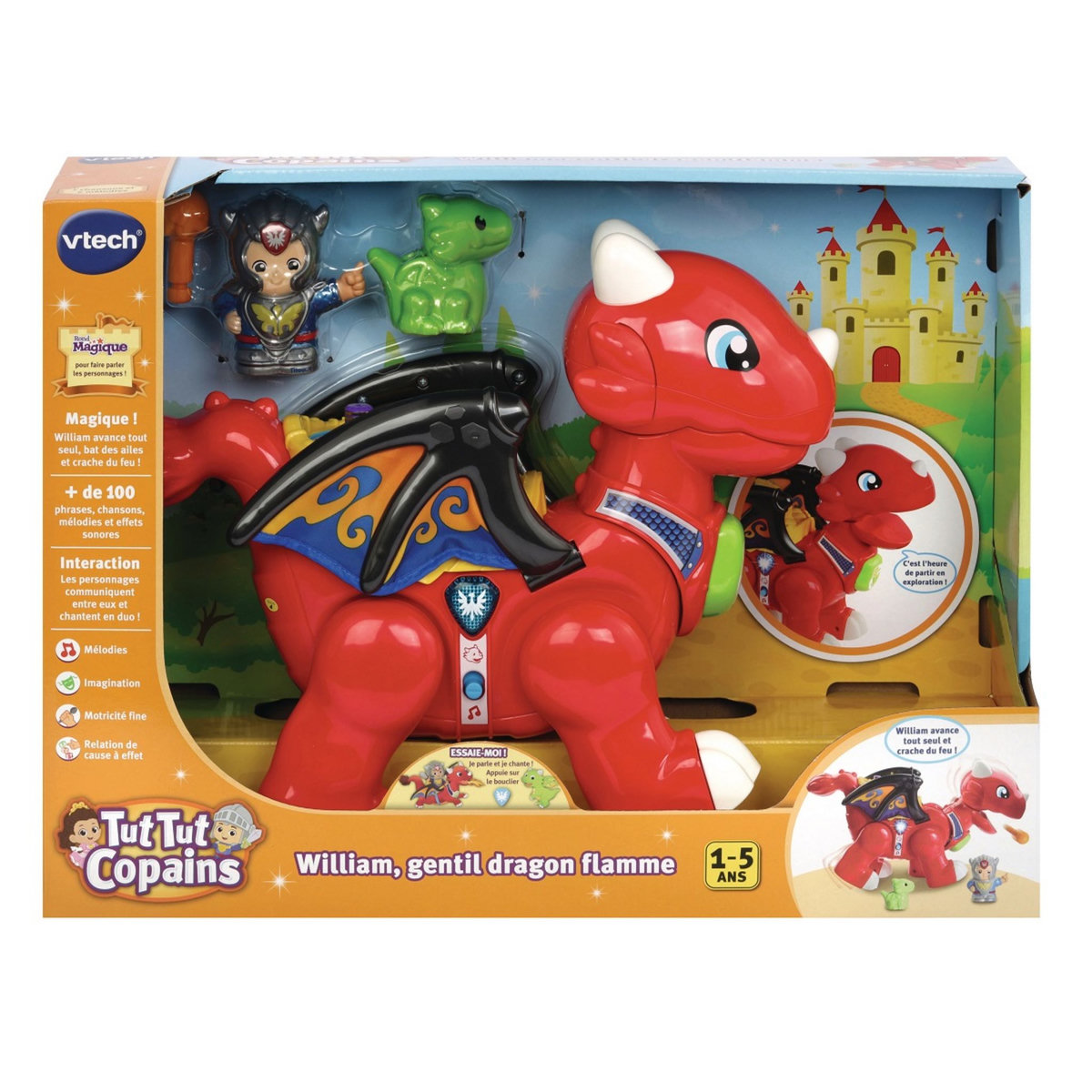 VTECH William gentil dragon interactif - Tut tut copains univers 