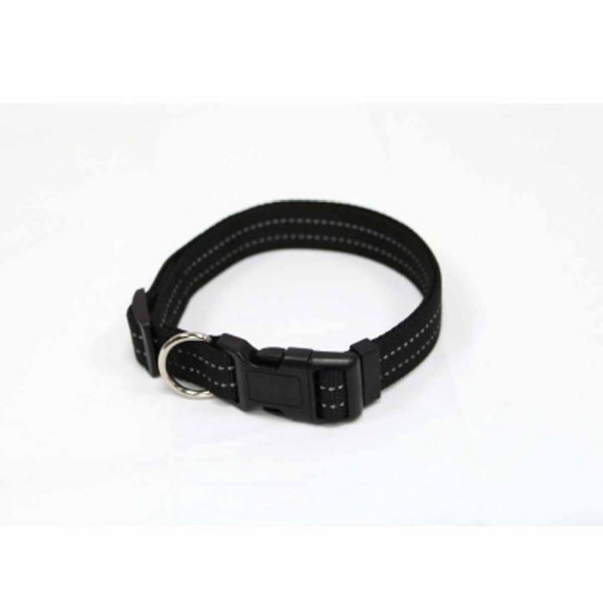 Paris Prix Collier Réglable  Coutures Réfléchissantes  65cm Noir