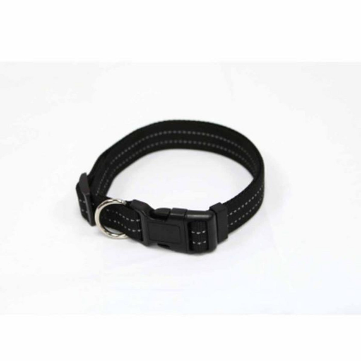 Paris Prix Collier Réglable  Coutures Réfléchissantes  65cm Noir