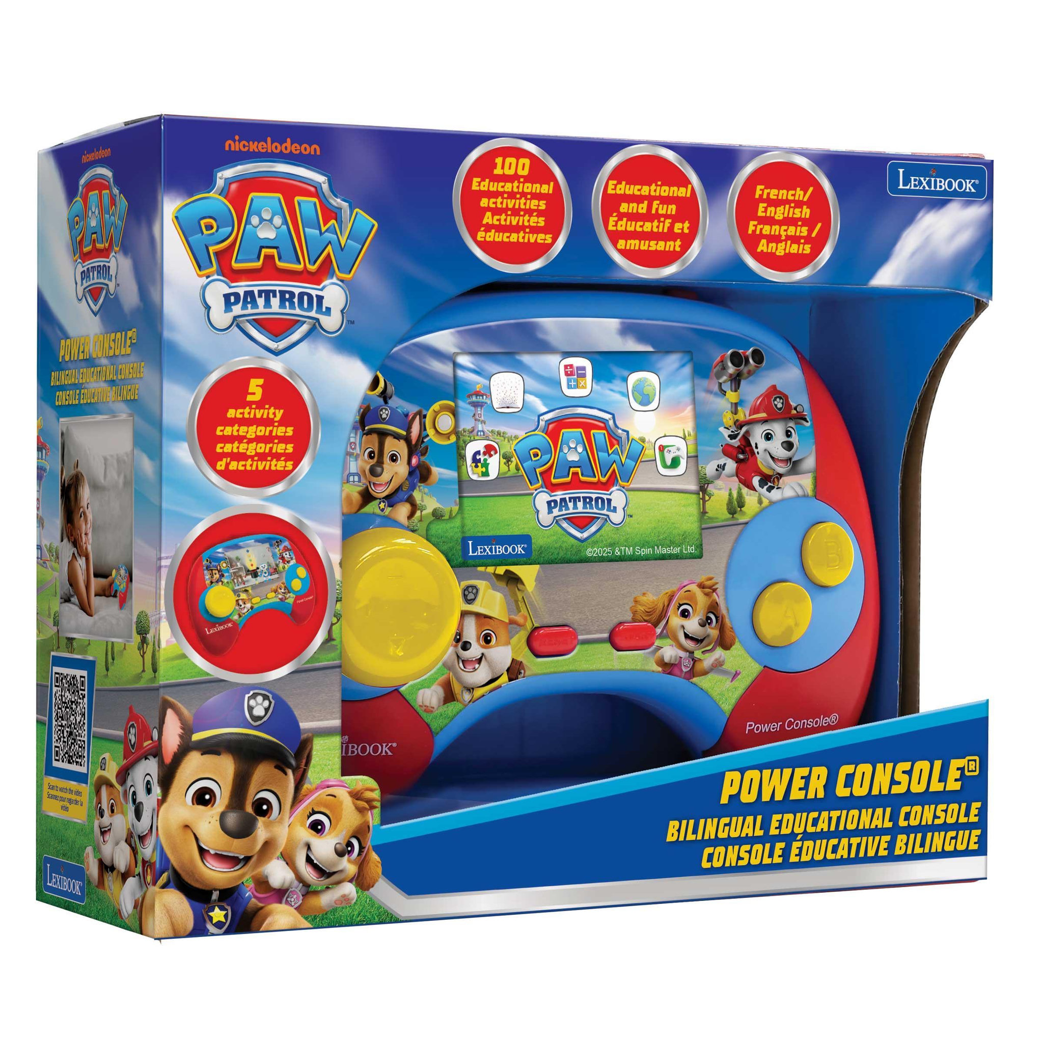 Voir la diapositive 4 : Lexibook Console de jeux Bilingue Pat'Patrouille (FR/EN)