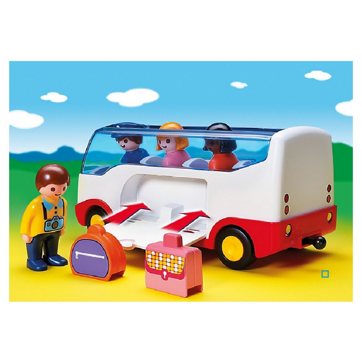 PLAYMOBIL 6773 - 1.2.3 - Autocar de voyage