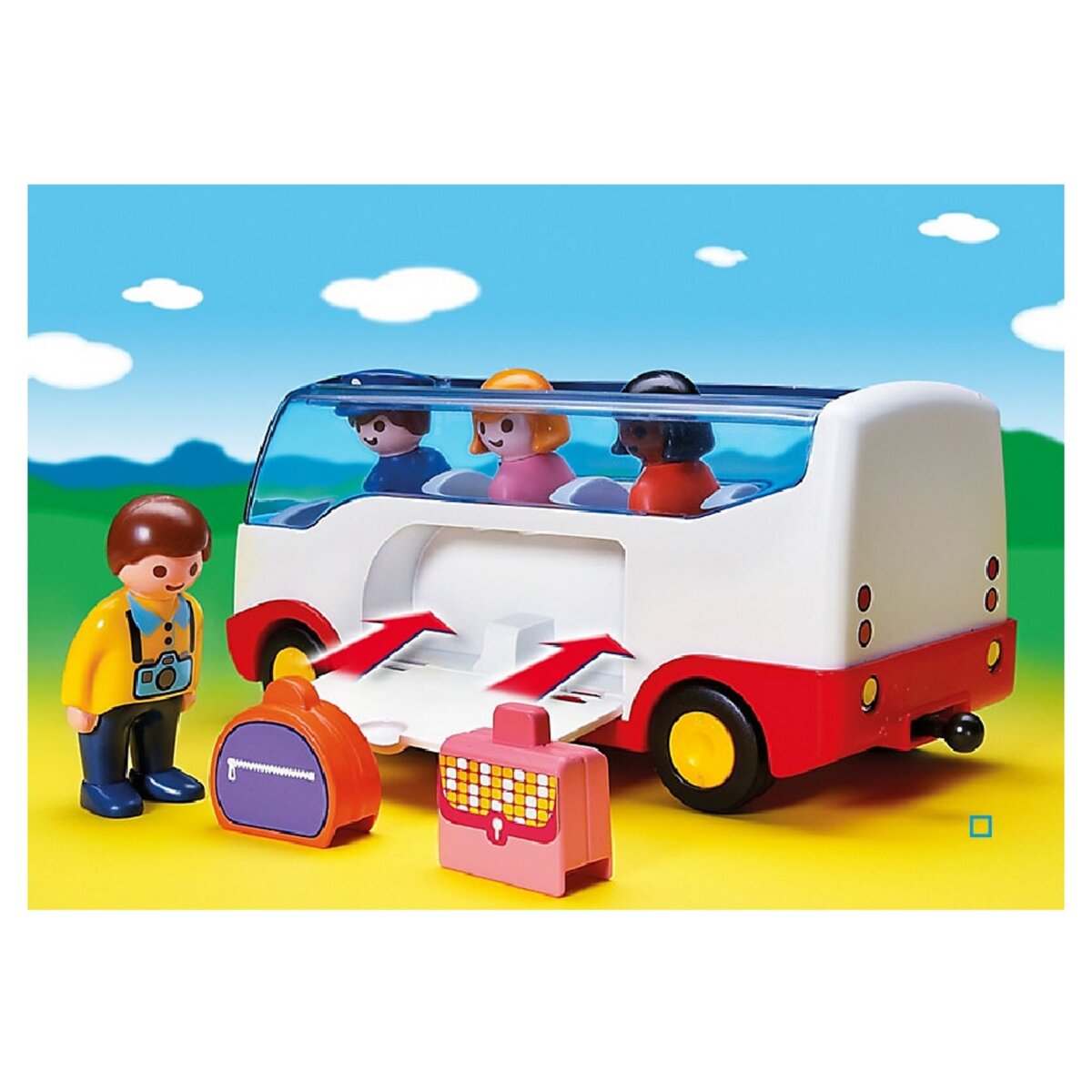 PLAYMOBIL 6773 - 1.2.3 - Autocar de voyage