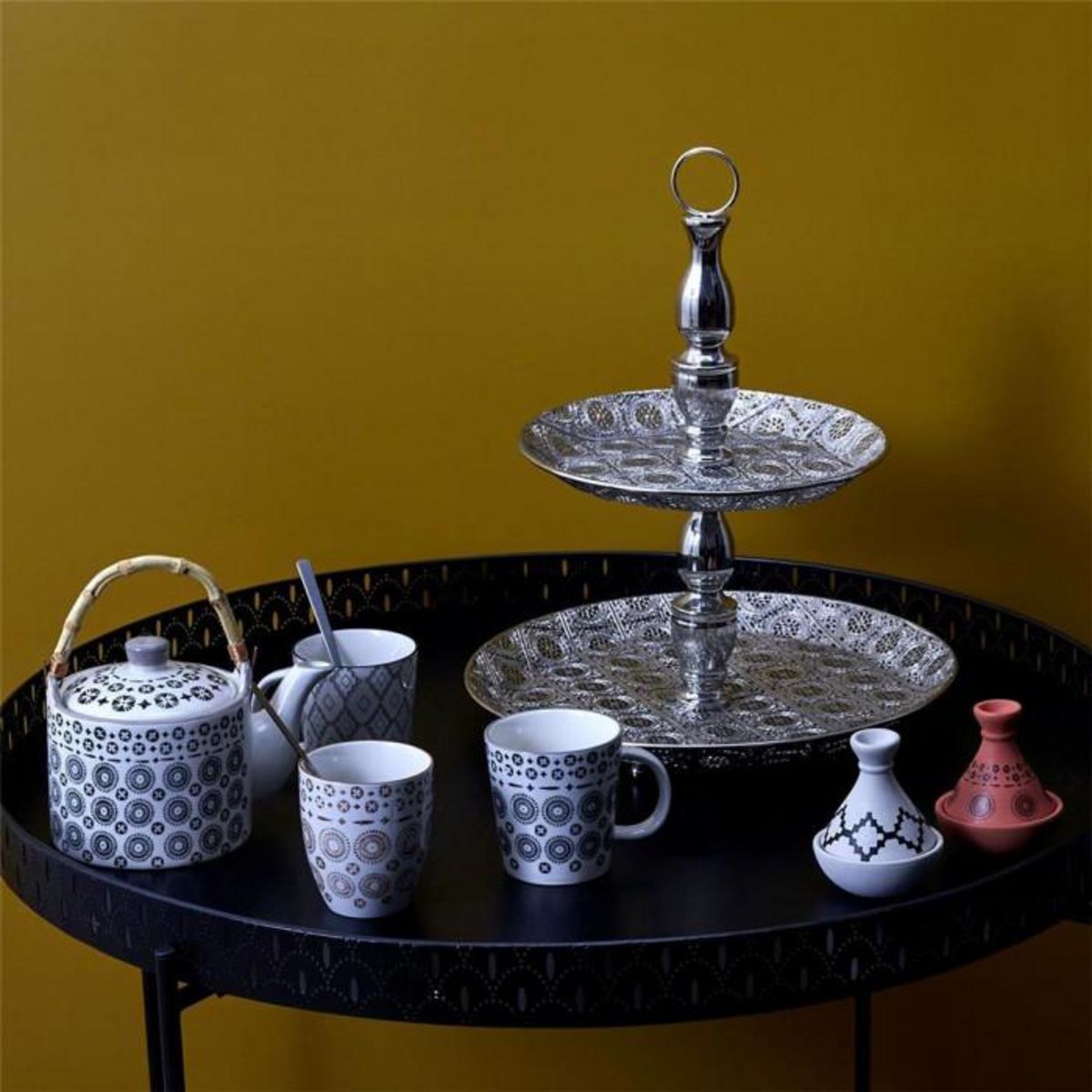 Paris Prix Plateau de Présentation  Mirage  49cm Argent