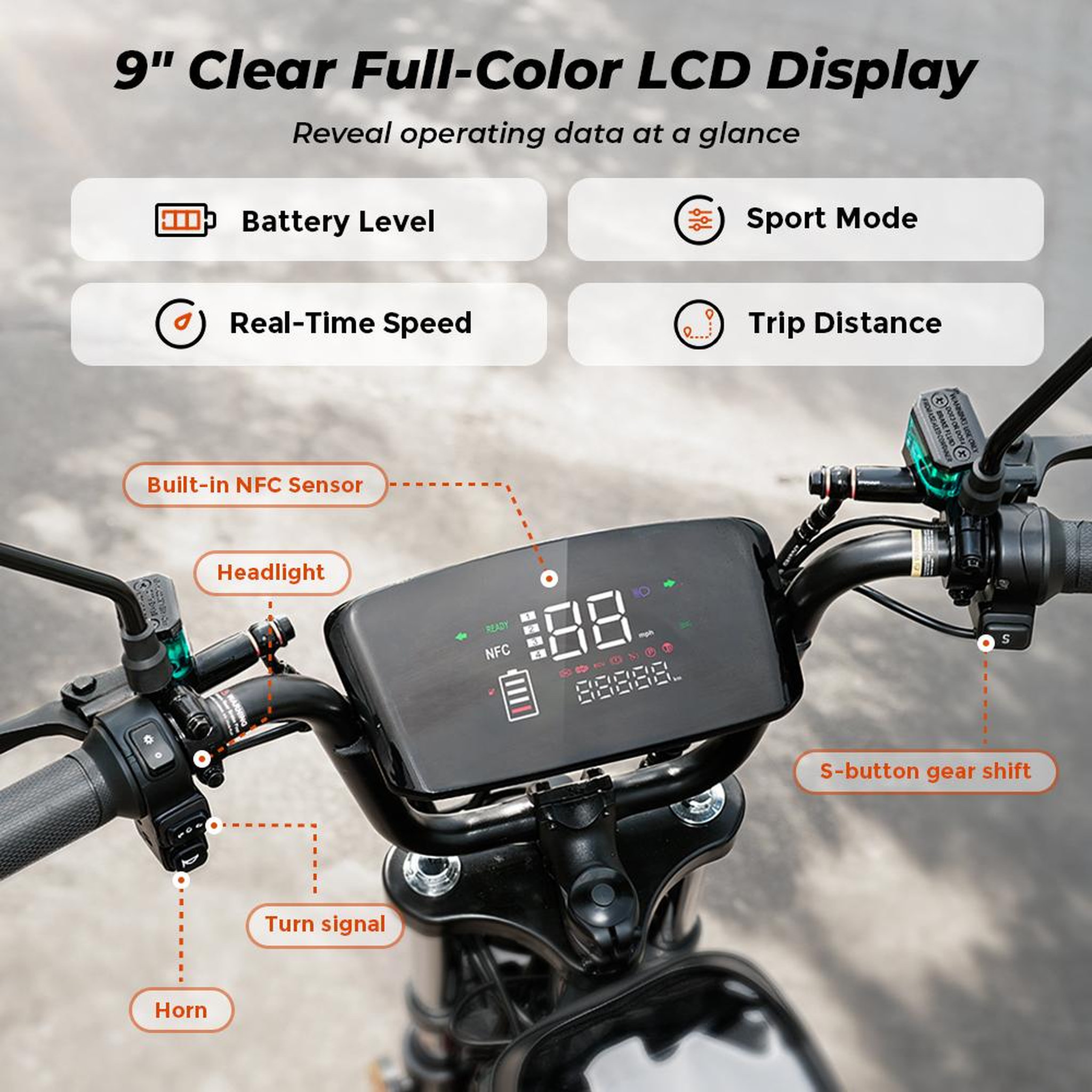 Voir la diapositive 3 : ISCOOTER Trottinette électrique iScooter DX5, pneus tubeless 15 , batterie 48 V 15,6 Ah, compatible NFC