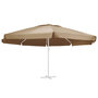 Voir la diapositive 2 : VIDAXL Tissu de remplacement pour parasol d'exterieur Taupe 610 cm