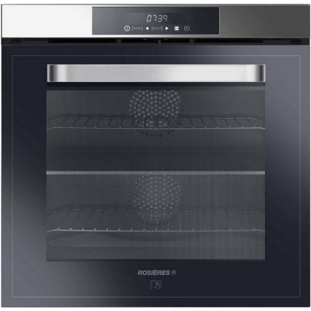 Rosieres Four intégrable multifonction 73l 60cm pyrolyse inox - rfdc73se