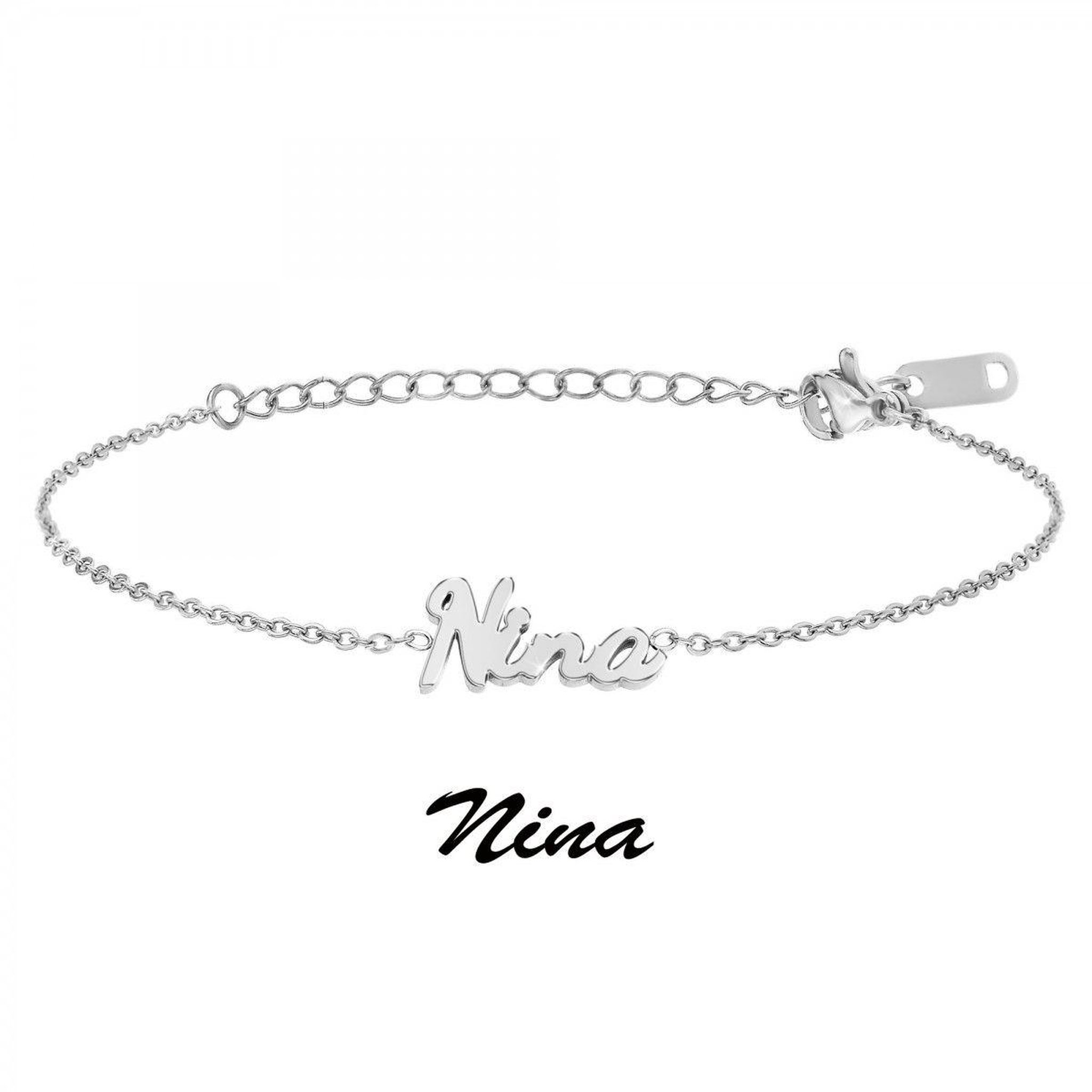 Voir la diapositive 3 : SC CRYSTAL Nina - Bracelet prénom