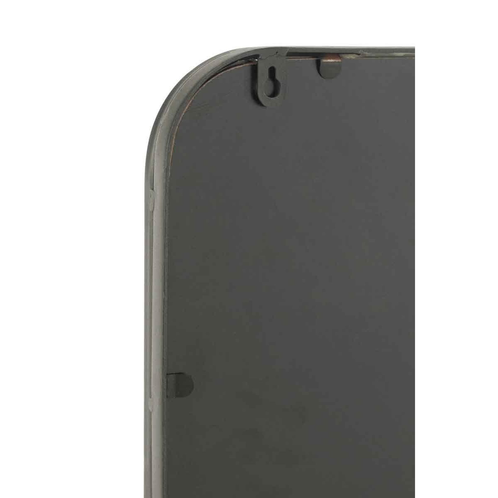 Voir la diapositive 3 : J-LINE Miroir Mural Design  Hopoldo  120cm Noir Mat