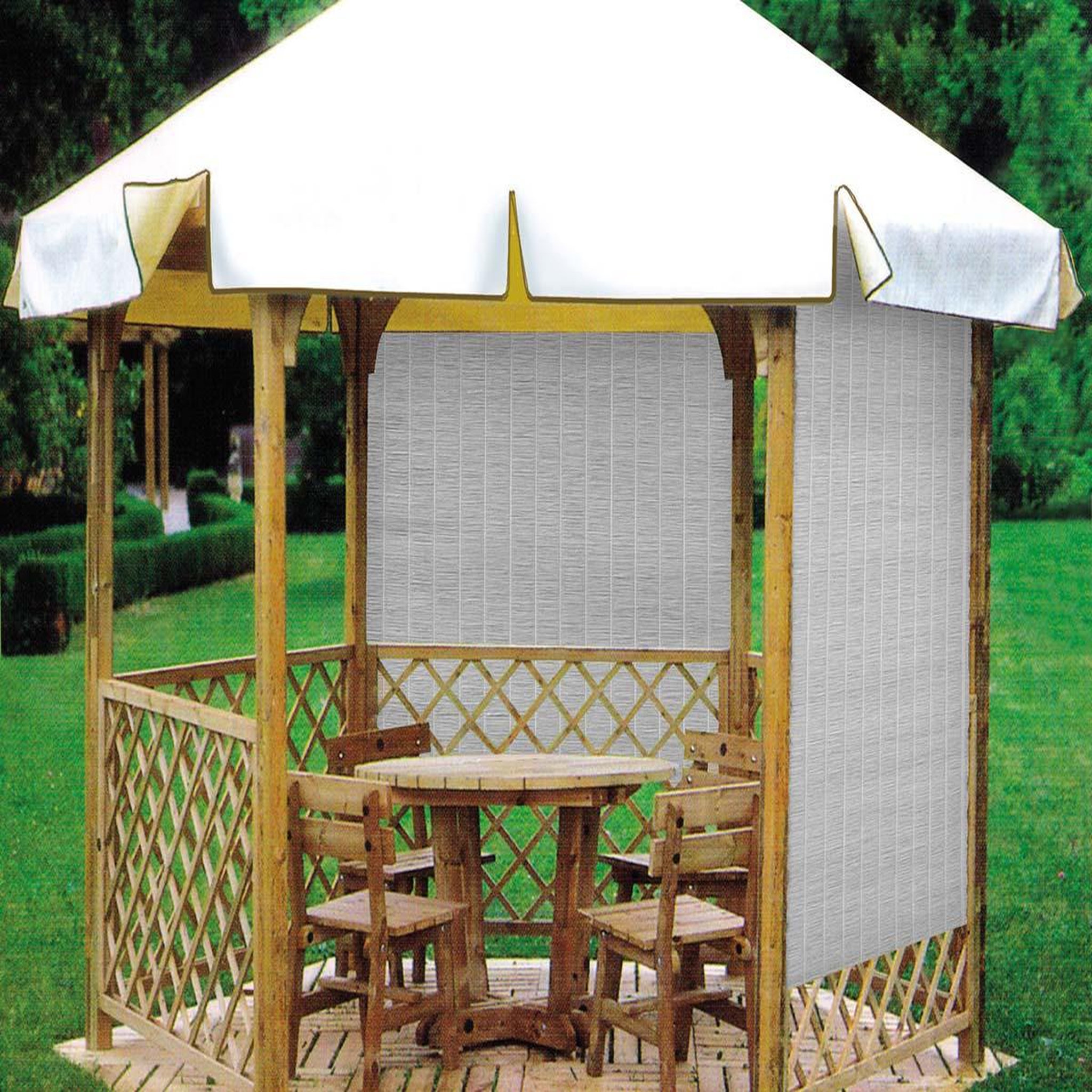 Voir la diapositive 3 : Jardiline Brise vue multipaille gris 300 x 150 cm - jardiline