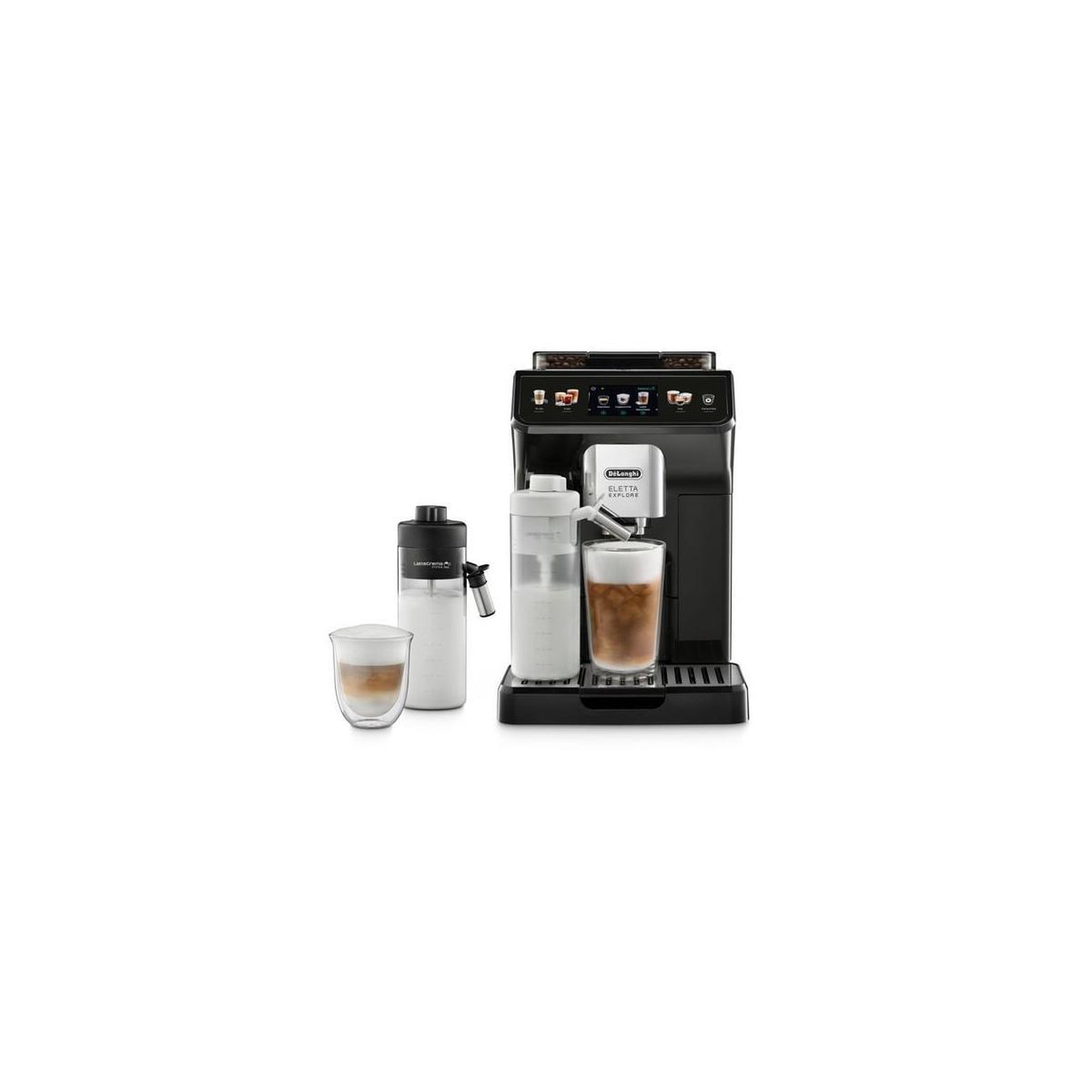 Voir la diapositive 2 : De'Longhi Machine à expresso De'Longhi ECAM 450.55.G Eletta Explore gris