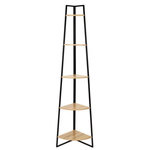 Paris Prix Étagère d'Angle Design  Petro  180cm Noir & Marron