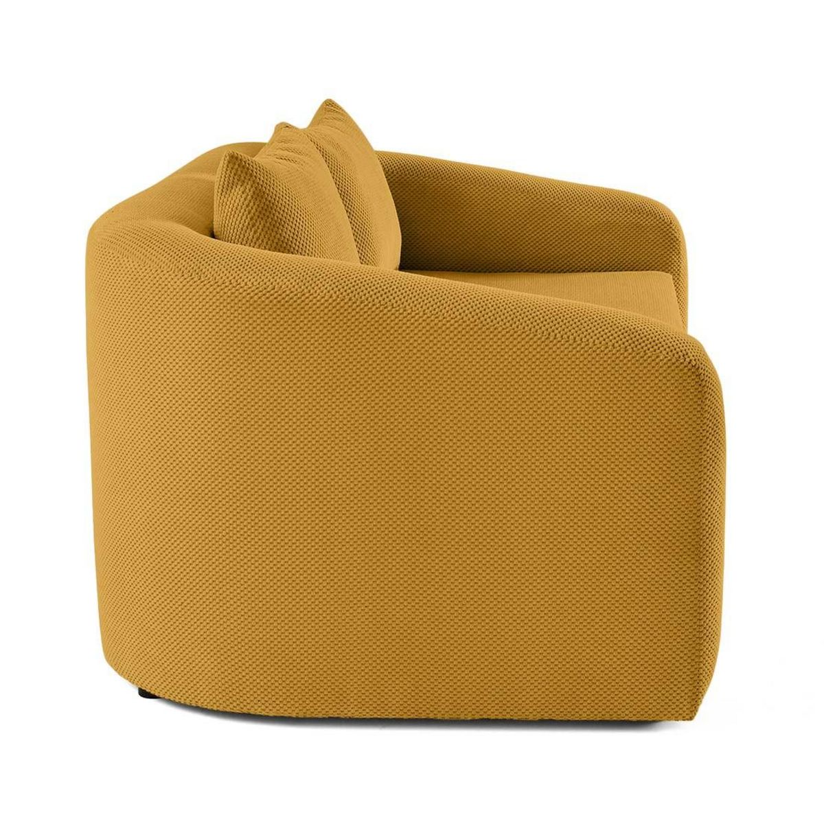 BEST MOBILIER Nuvia - canapé convertible déplimousse 2 places en velours texturé