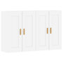 Voir la diapositive 2 : VIDAXL Armoires murales 2 pcs blanc bois d'ingenierie