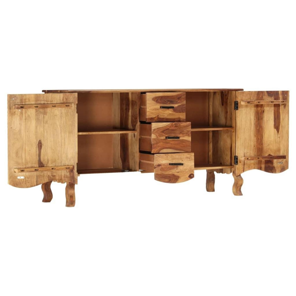 VIDAXL Buffet 145x40x80 cm Bois solide