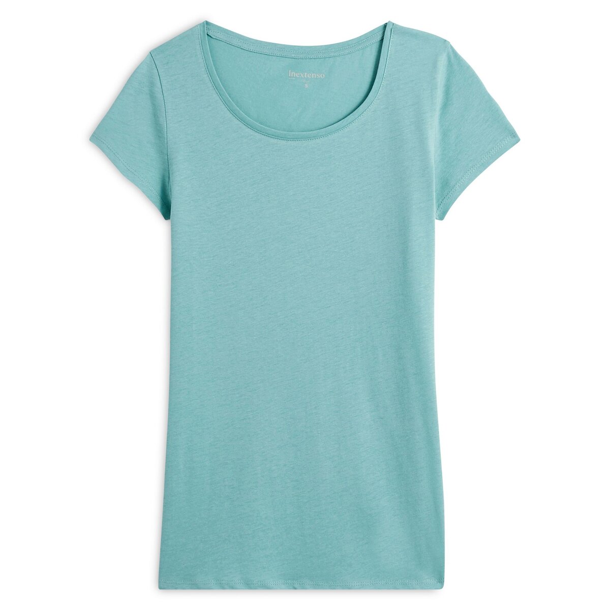 INEXTENSO T-shirt manches courtes turquoise femme