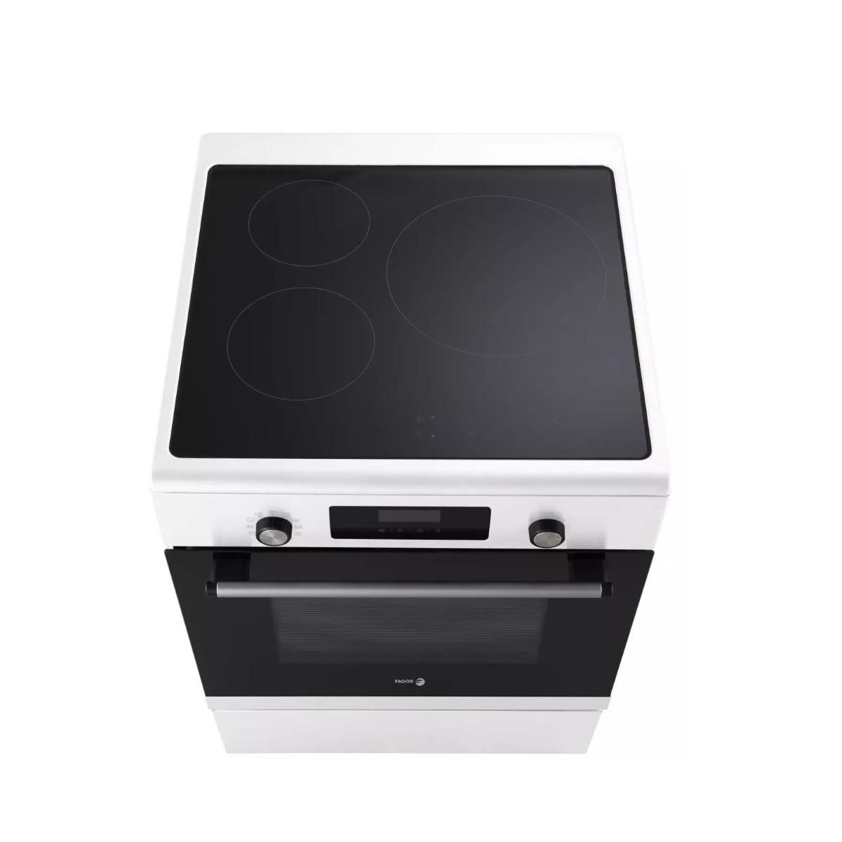 Fagor Cuisinière induction 70l 3 feux blanc - FCIP70CTEB