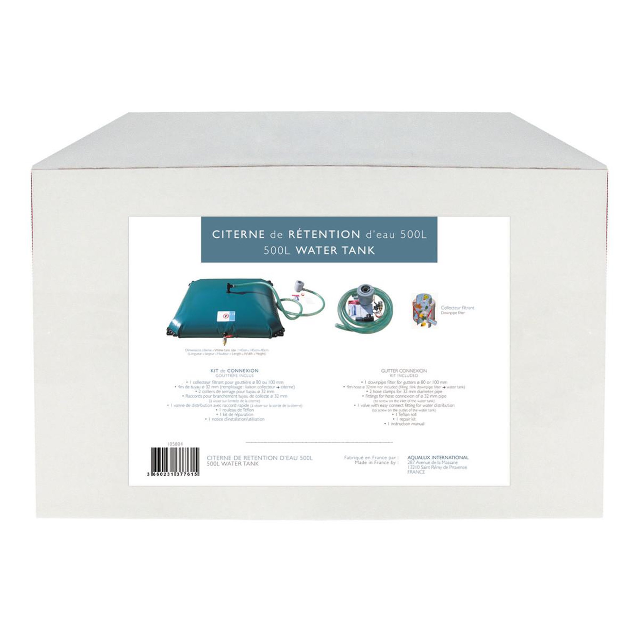 Voir la diapositive 3 : AQUALUX Kit citerne souple 500l - 105804-1