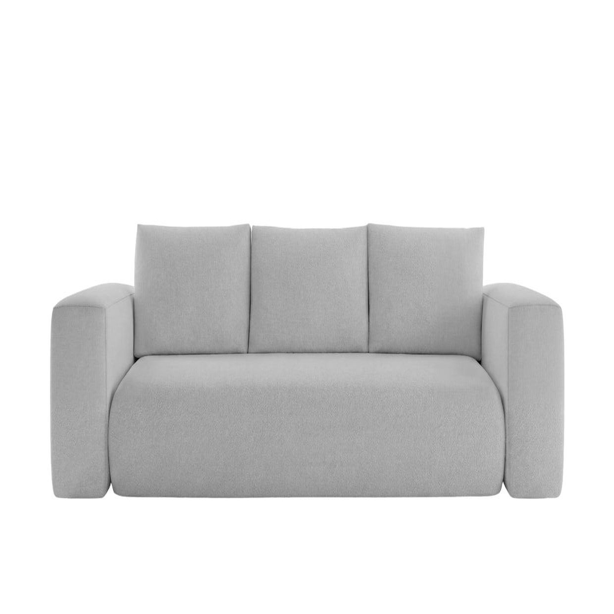 Voir la diapositive 1 : CASANOVA PARIS Ariel - canapé droit convertible tissu bouclette 3 places