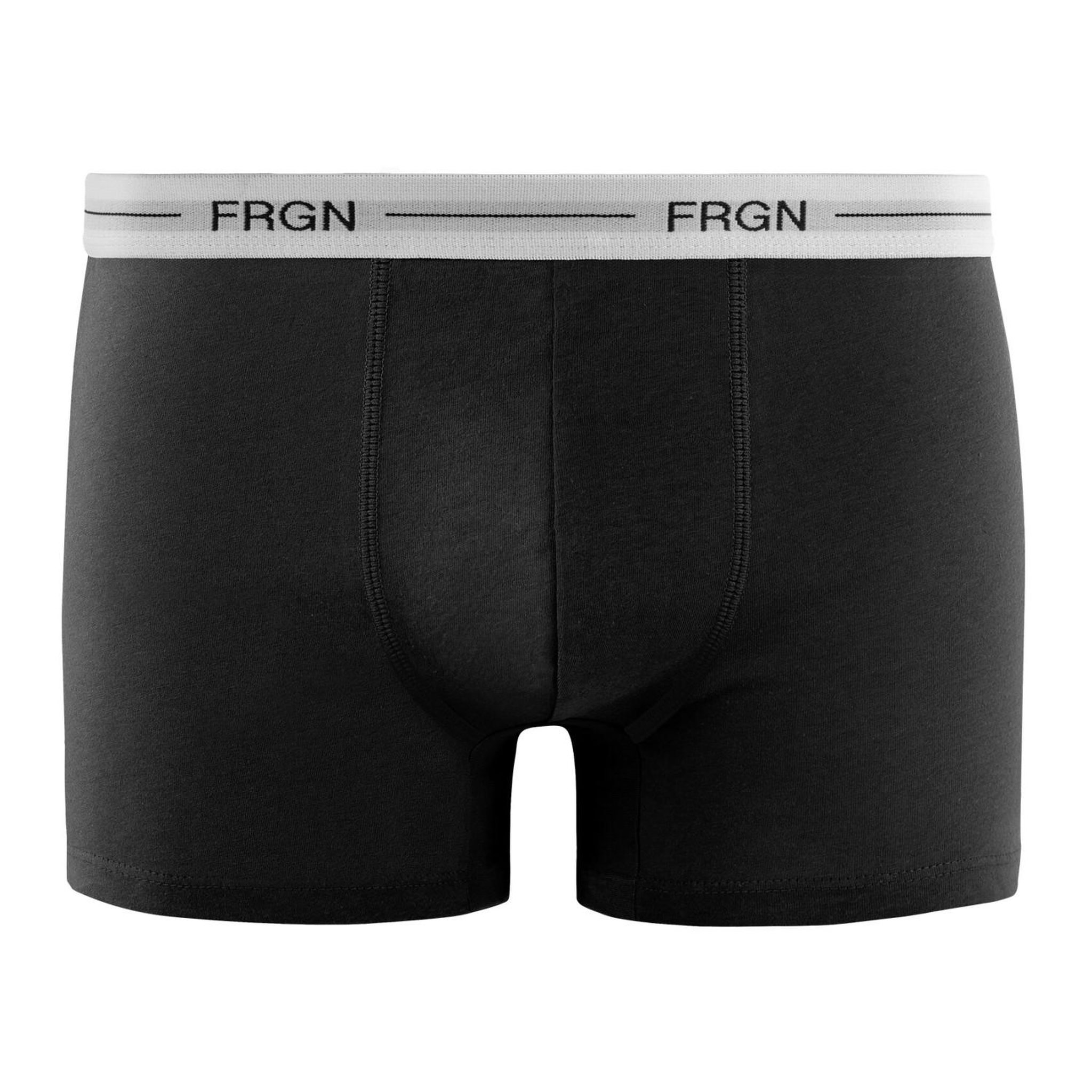 Voir la diapositive 3 : FREEGUN Lot de 3 boxers junior en coton colorés ceinture blanches frgn
