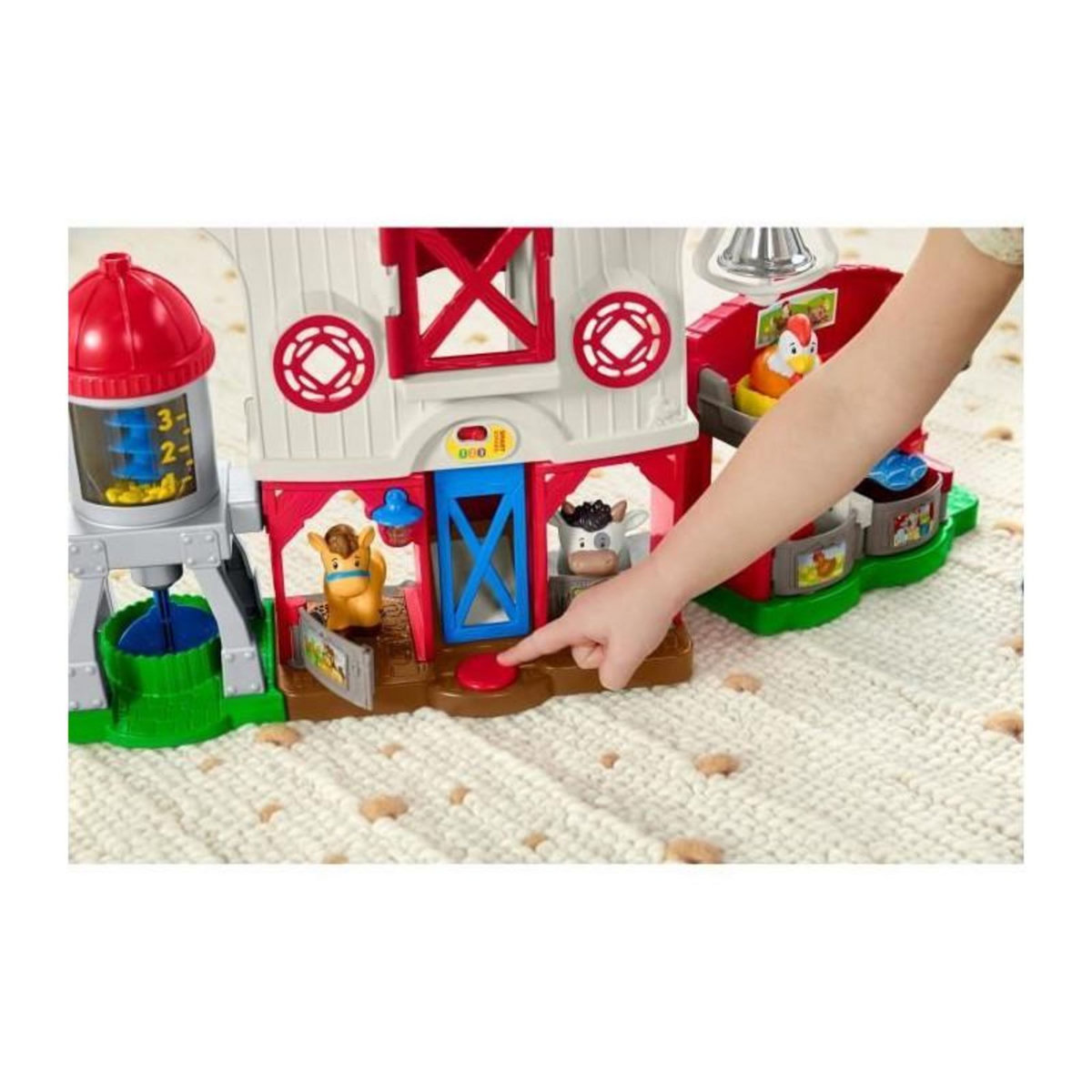 FISHER PRICE Fisher-Price - La ferme Little People - Jouet éducatif pour bébé des 12 mois - GXF15