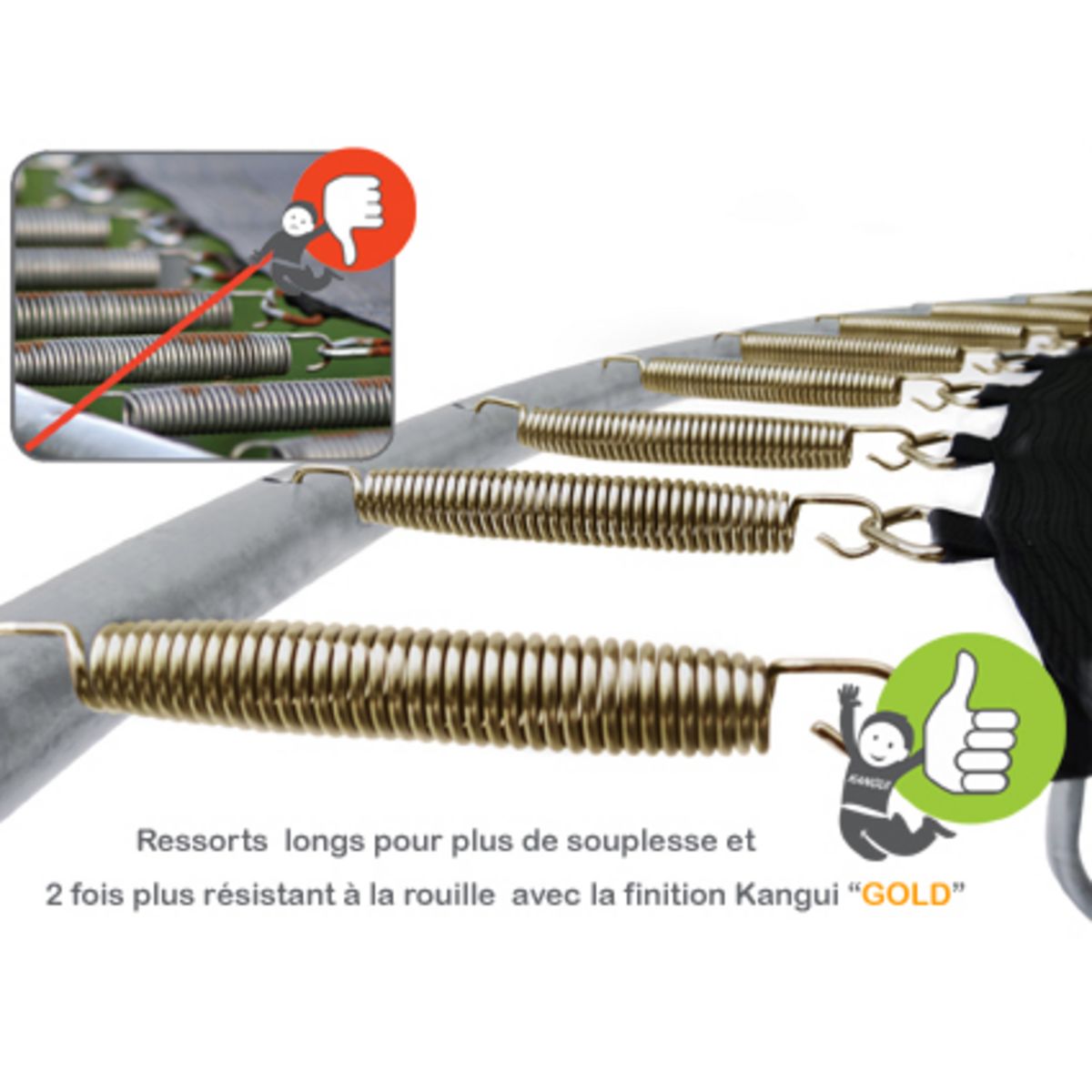 KANGUI Trampoline Punchi Aloé 360 + échelle