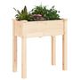 Voir la diapositive 3 : VIDAXL Jardiniere avec doublure 71x37x76 cm bois massif de sapin