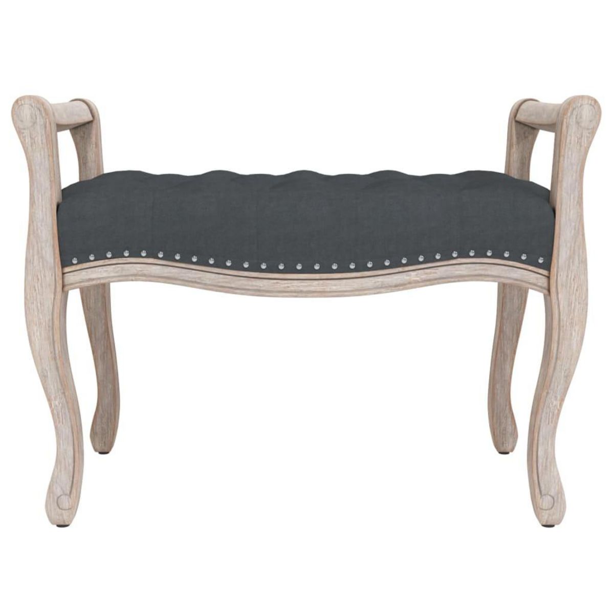 VIDAXL Banc Gris fonce 80x45x60 cm Velours