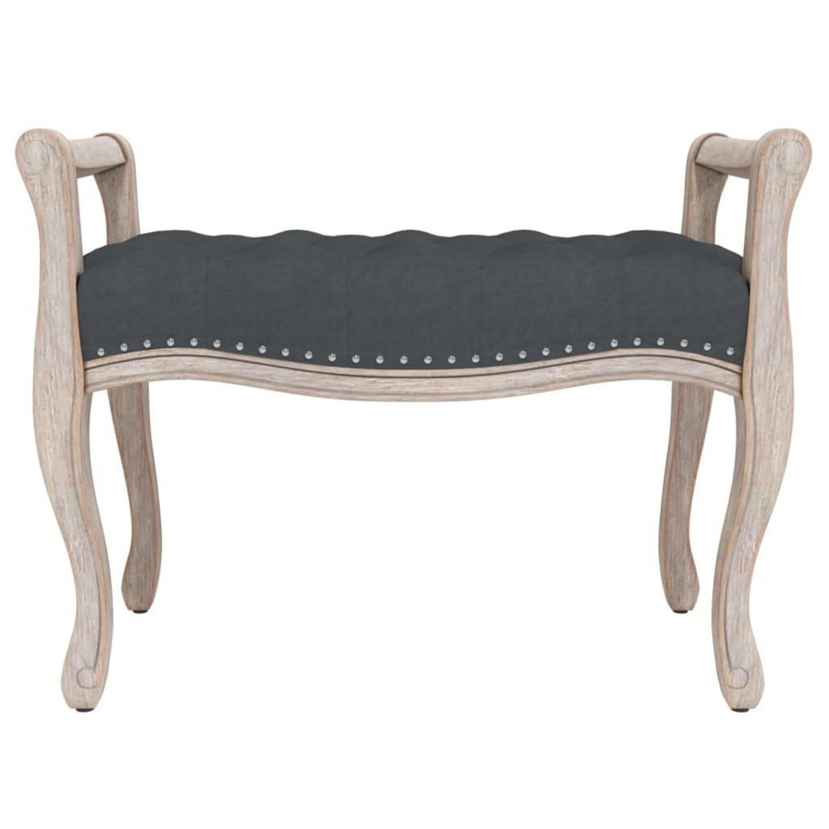 VIDAXL Banc Gris fonce 80x45x60 cm Velours