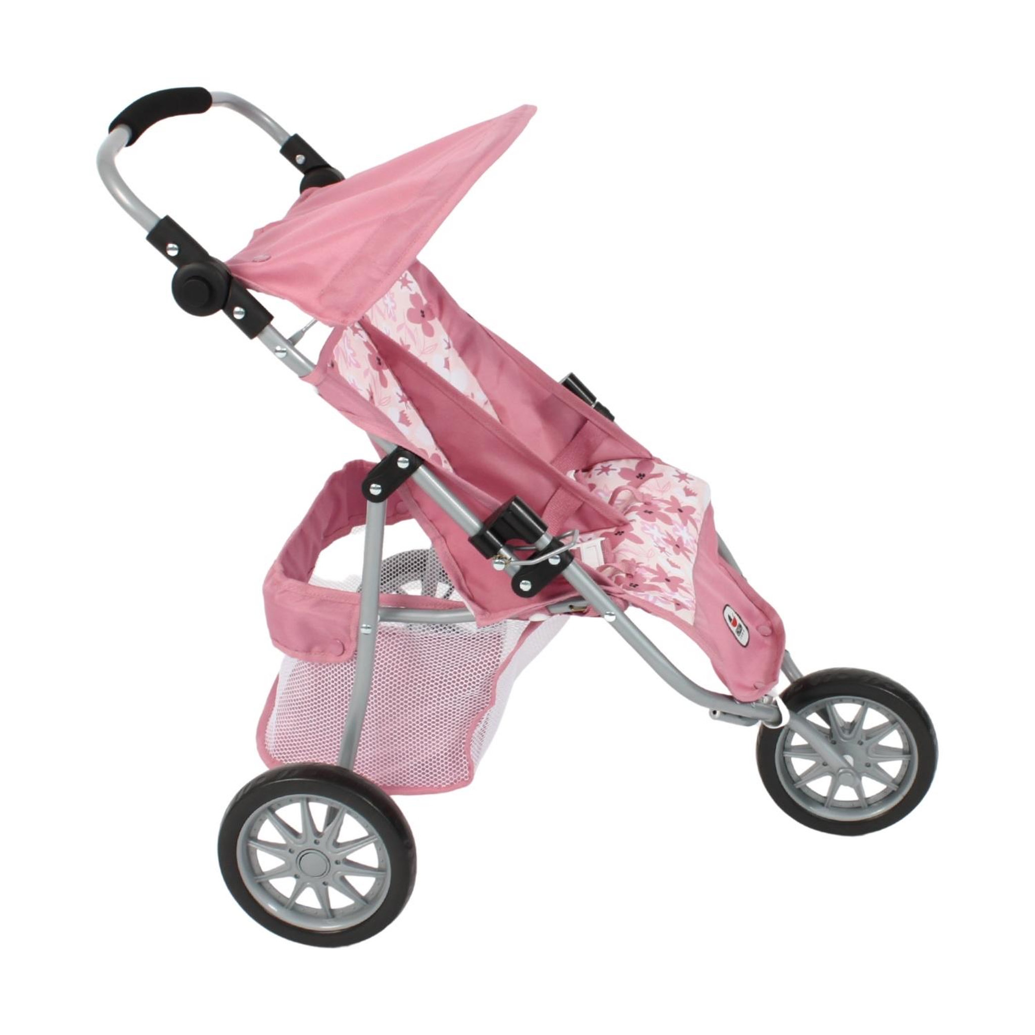 BAYER CHIC 2000 Poussette de jogging moderne à 3 roues pour poupées