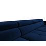 Voir la diapositive 6 : BEST MOBILIER Ayden - canapé panoramique en u 7 places convertible avec coffre et têtières réglables en tissu