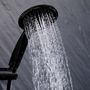 Voir la diapositive 6 : Paris Prix Ensemble Barre de Douche & Pommeau  5 Positions  24cm Noir